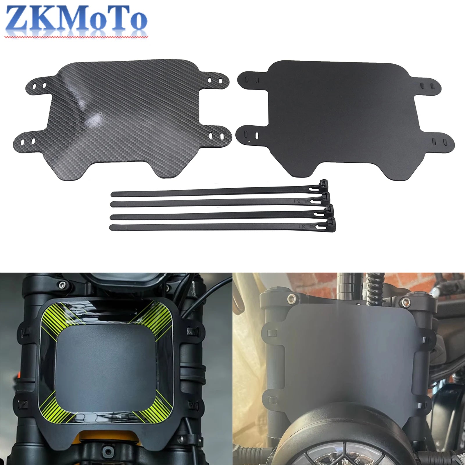 For Sur-ron Motorcycle Front Number Plate Frame Holder Black For SurRon Light BeeX Segway X160 X260 Electric Off-road Motorcycle
