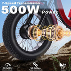 48V500WElectric Tricycle for Adults Brushless Motor Folding Trike Ebike Folding E-Tricycle with Large Basket and Lithium Battery